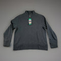 Banana Republic Men's 1/4 Zip Pullover Sweatshirt, Black, Size XL