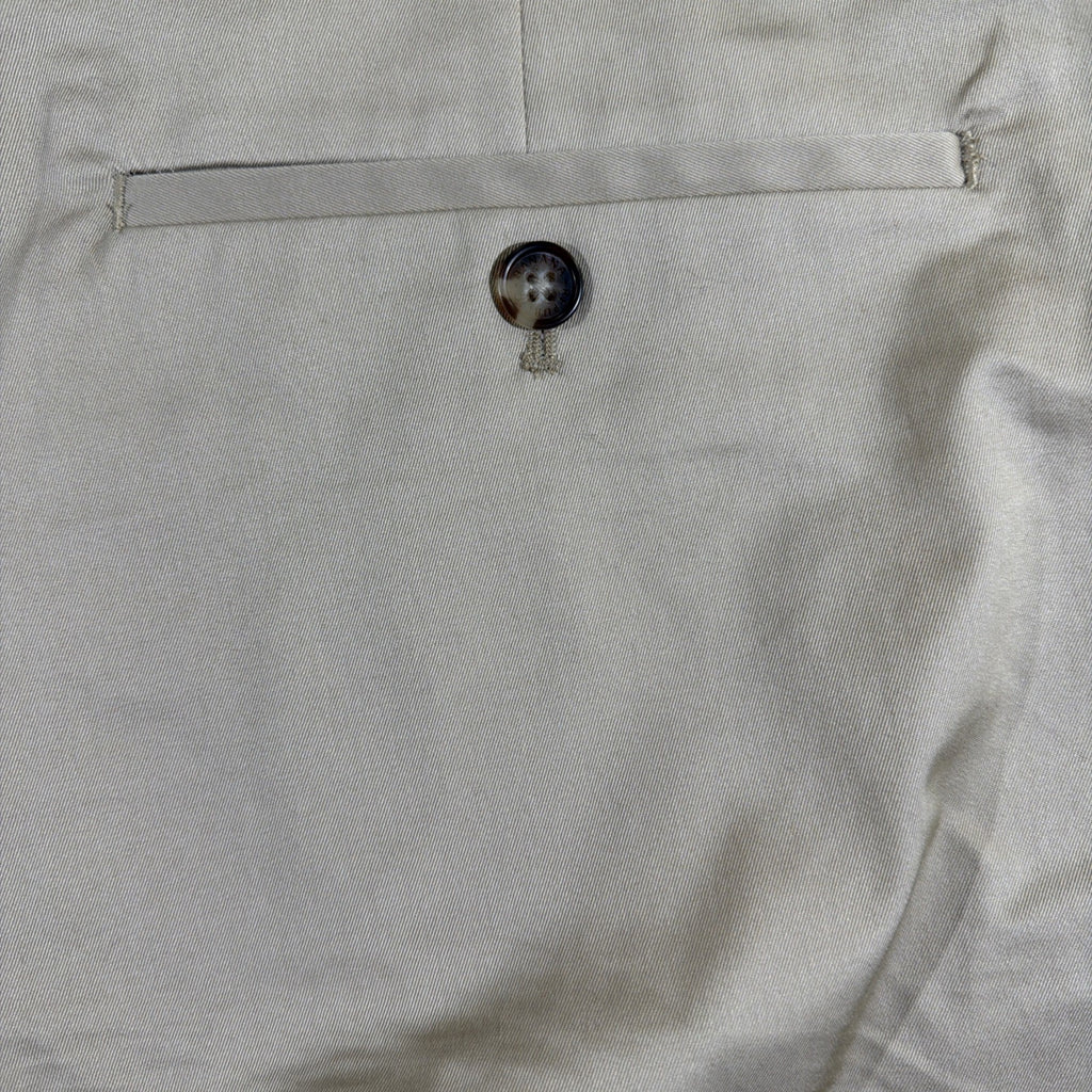 Banana Republic Mens Beige Stretch Mid-Rise Aiden Slim Chino Shorts Size 34