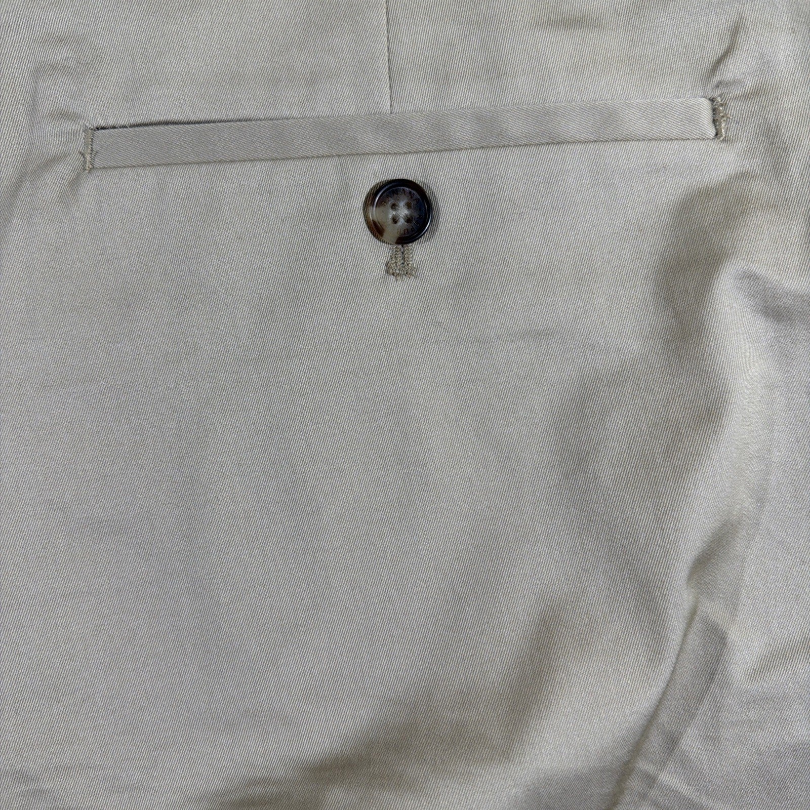 Banana Republic Mens Beige Stretch Mid-Rise Aiden Slim Chino Shorts Size 34