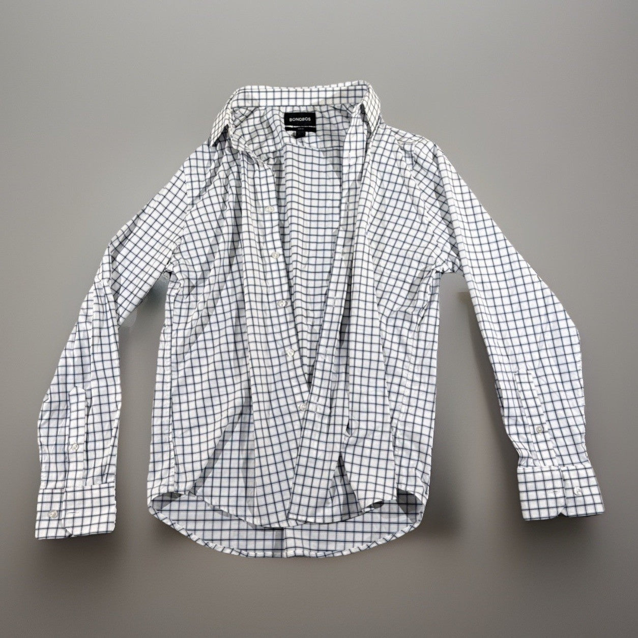 Bonobos Men's L Slim Fit Checkered Long-Sleeve Button-Down Shirt  Fashion Design