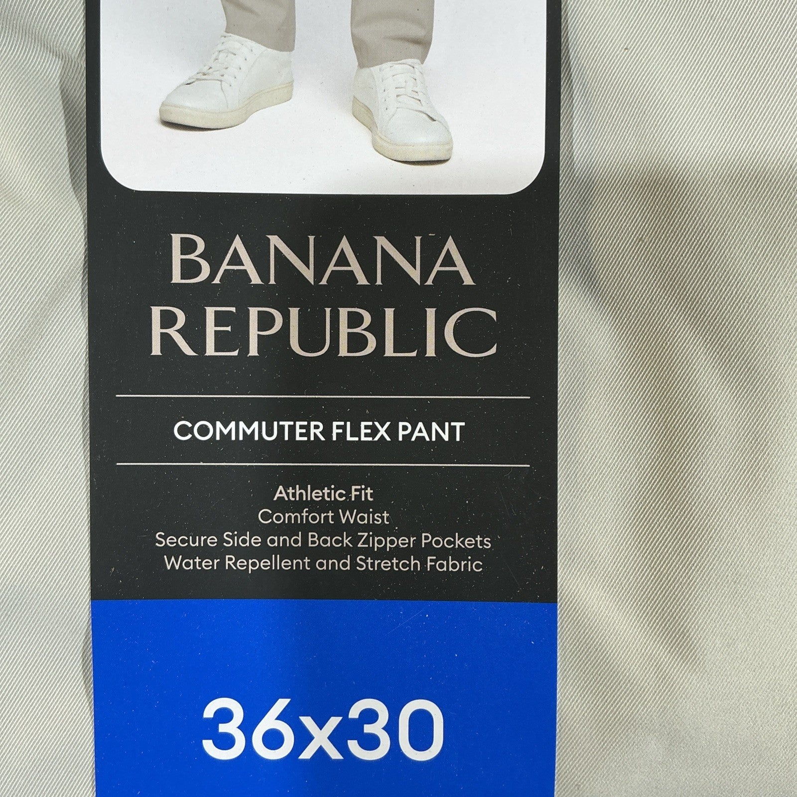 Banana Republic Men's Chino Pant, Size 36x30,Stretch, Straight Fit, Tan, New