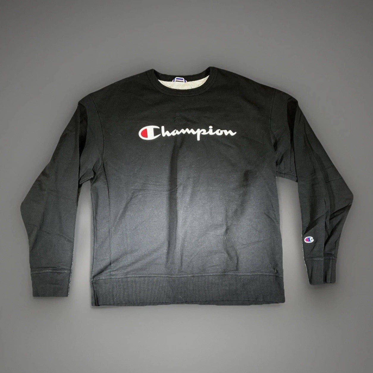 Champion Sweatshirt Men's XL Powerblend Logo Crewneck Black