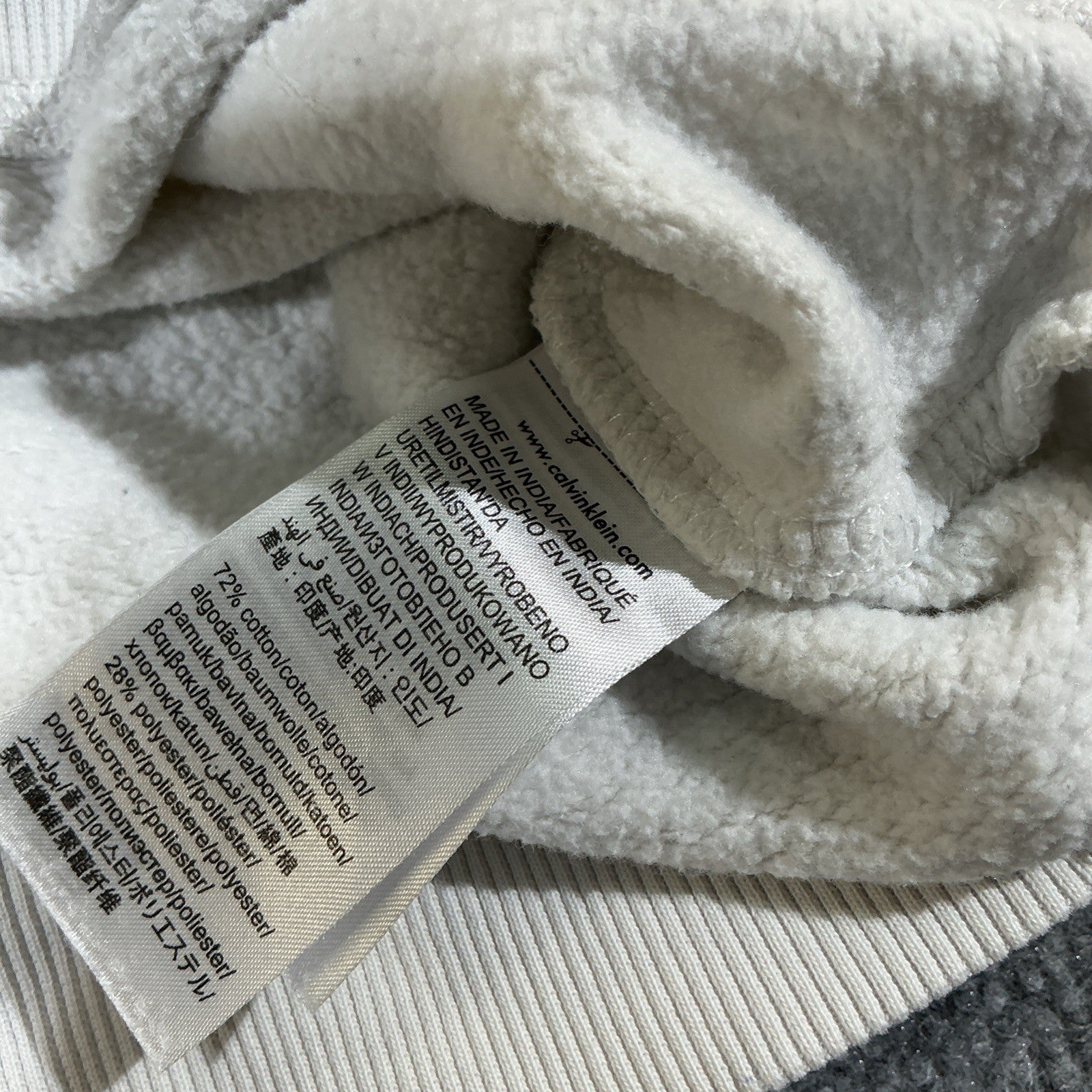 Calvin Klein Logo Sweatshirt White Size Small L/G Men’s Fashion