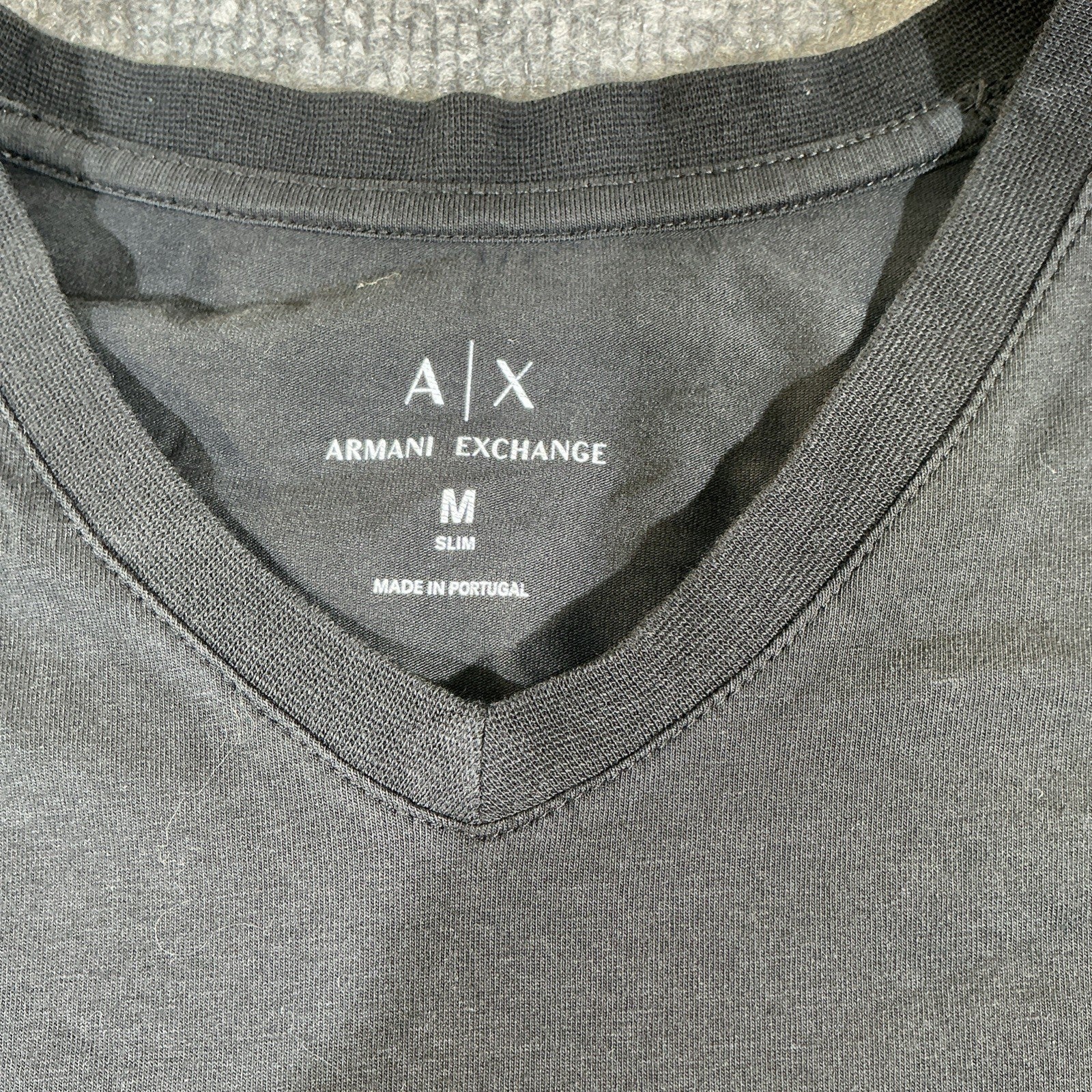 Armani Exchange Men’s T-Shirt Size  M Black Logo Graphic Slim Fit Tee