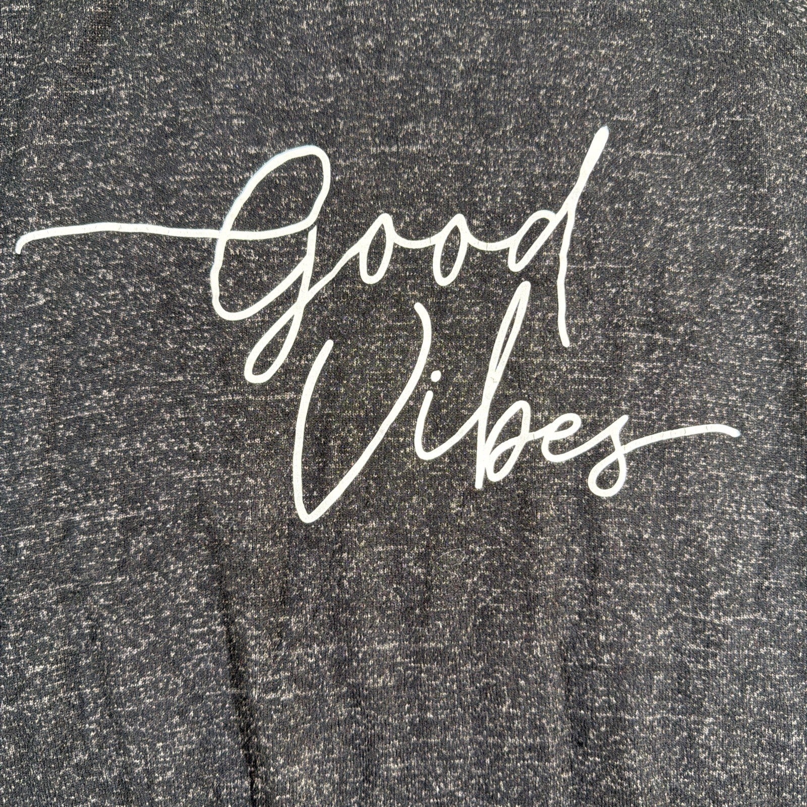 Buffalo David Bitton Sweater Womens XL Long Sleeve Pullover Good Vibes Black