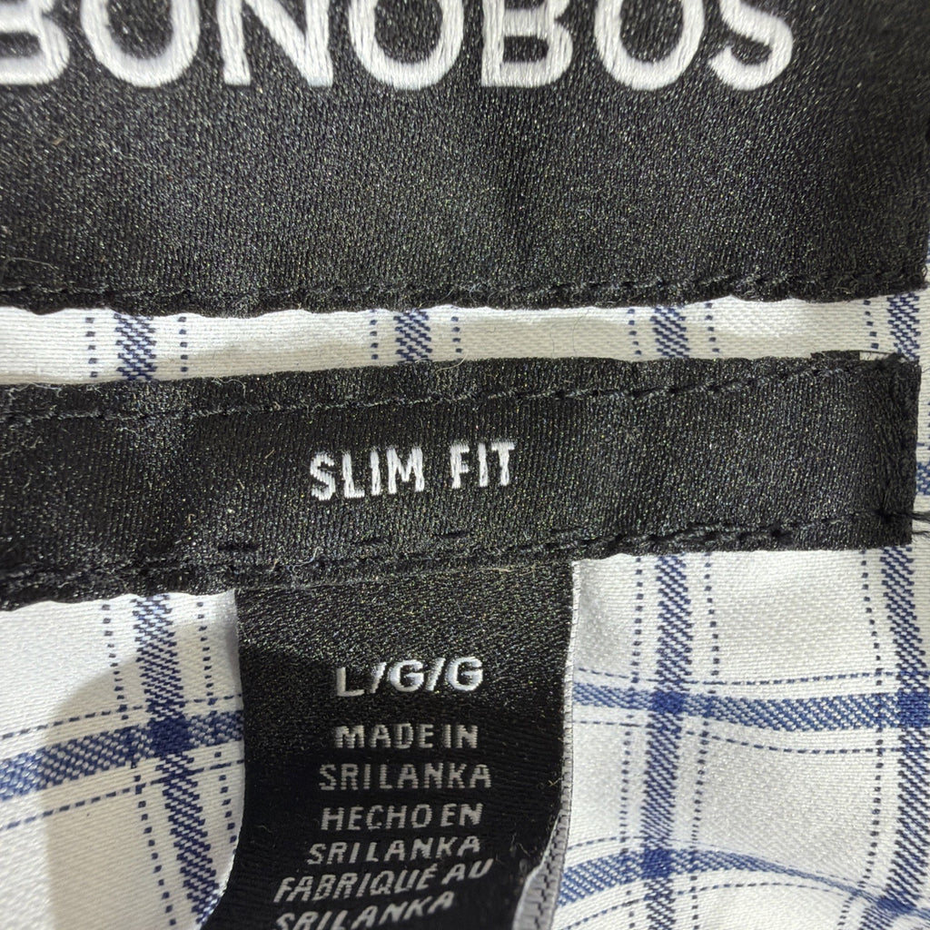 Bonobos Men's L Slim Fit Checkered Long-Sleeve Button-Down Shirt  Fashion Design