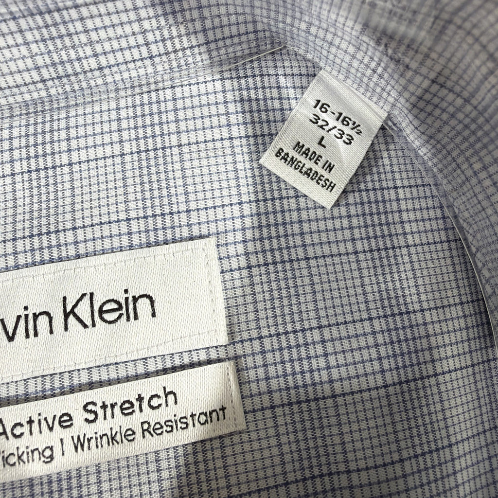 Calvin Klein Men's Wrinkle Free Dress Shirt L (16-16.5 32/33)