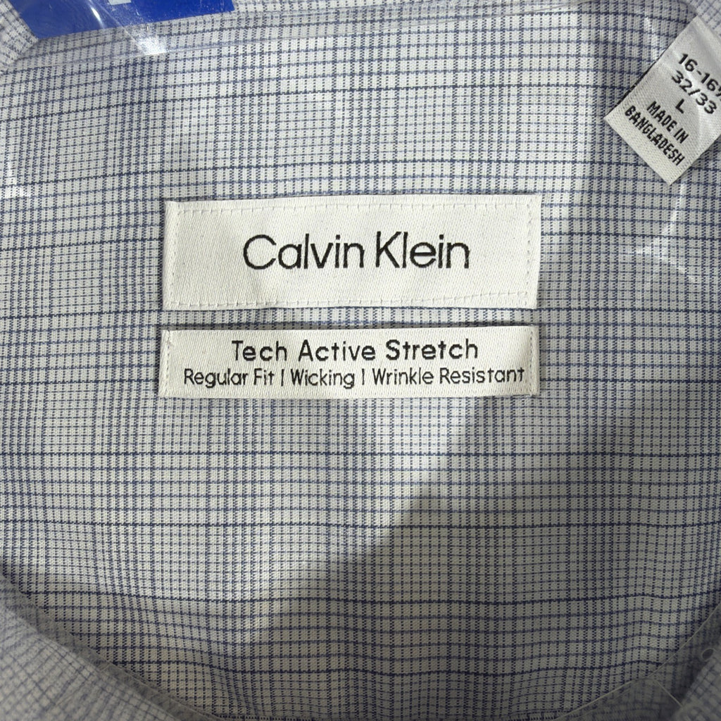 Calvin Klein Men's Wrinkle Free Dress Shirt L (16-16.5 32/33)