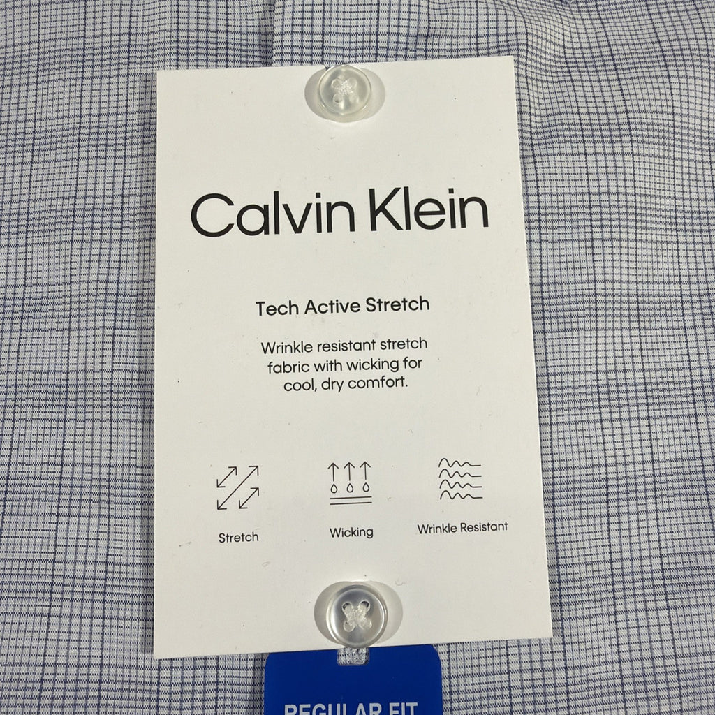 Calvin Klein Men's Wrinkle Free Dress Shirt L (16-16.5 32/33)
