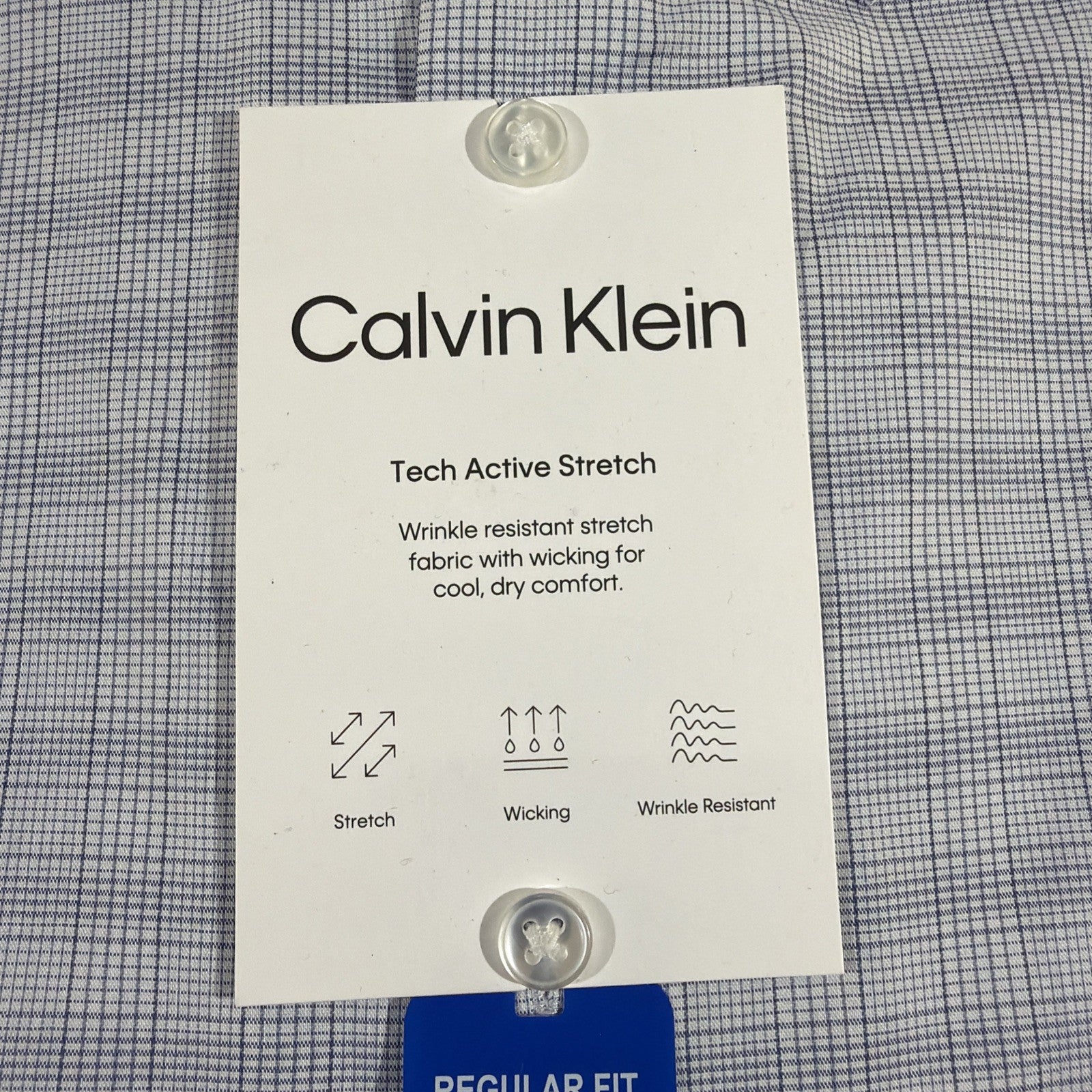 Calvin Klein Men's Wrinkle Free Dress Shirt L (16-16.5 32/33)