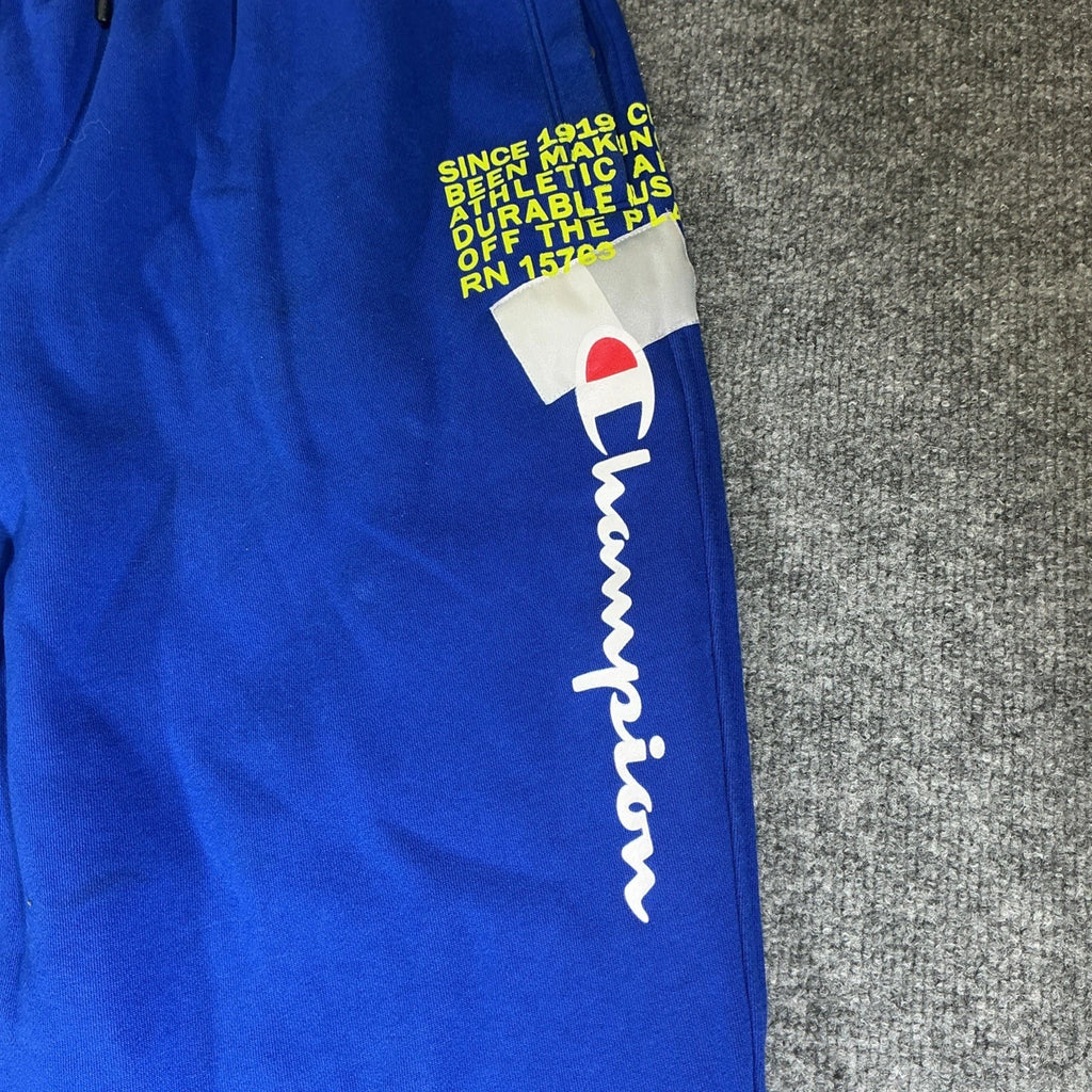 CHAMPION Fleece Joggers Mens 2XL Deep Hotline Blue Athletic Sweatpants NWT