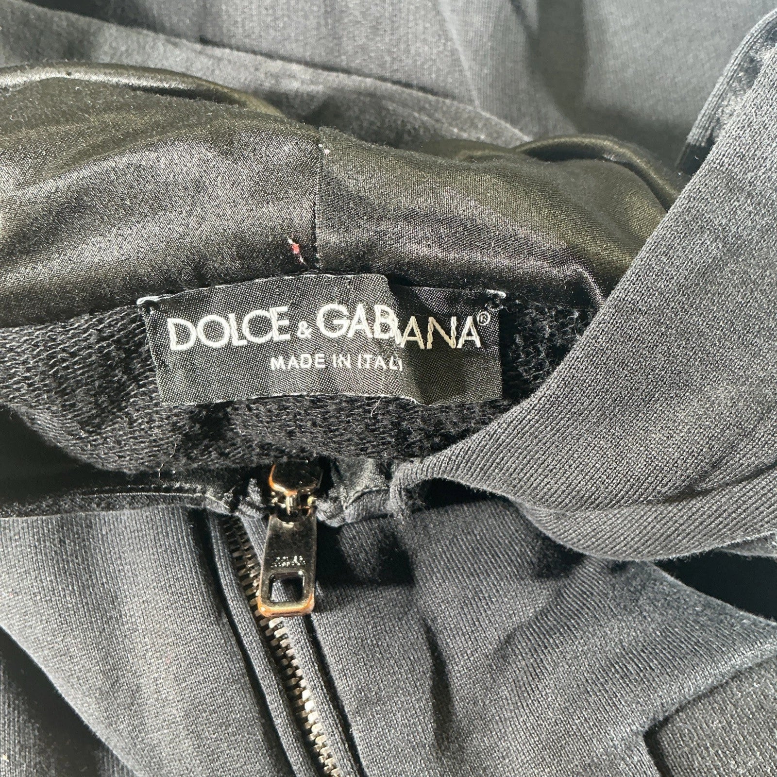 Black Dolce & Gabbana Unisex Hoodie  Size 44 Used Good Condition