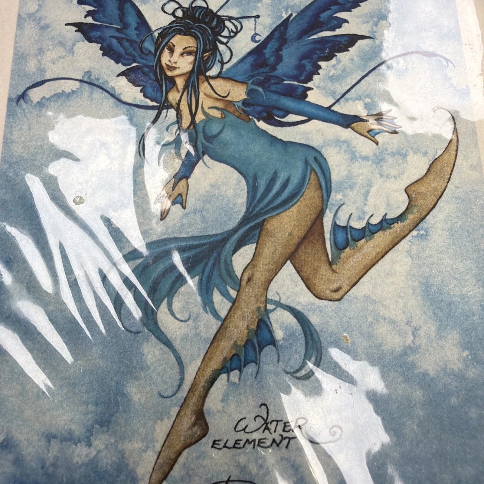 Amy Brown - Water Element - Matted - SIGNED - RARE Collectible Art